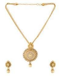 Chain Pearl Beaded Pendant Set