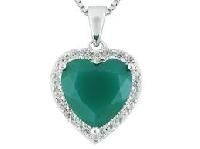 Zircon Green Onyx Pendant