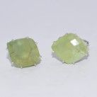 925 Sterling silver Prehnite Gemstone Men's Cufflink
