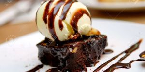 Ice Cream Walnut Brownie