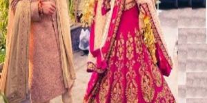 Poly Silk Machine Work Bridal Lehenga Choli