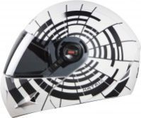 Oscar Matrix White Black Modular Helmet