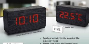 A-94 Digital wooden Clock
