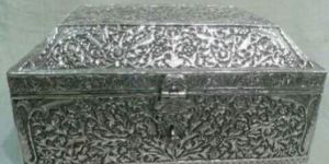Silver Plated Antique Finished Box