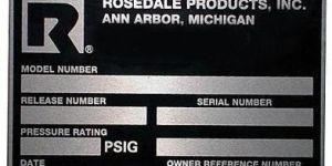 Anodized Aluminum Name Plate