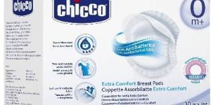 Chicco Natural Feeling Antibacterial Breast Pads - 60 Pieces