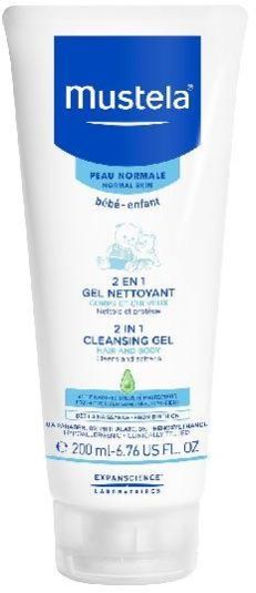 Mustela 2 in 1 Cleansing Gel for Hair & Body - 200ml