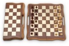 4020 Burn Wooden Chess Board