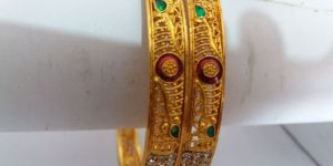 Rajasthani Diamond Meena Bangles