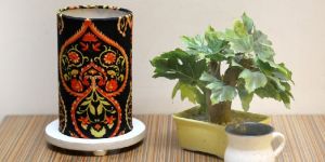 Side Table Lamp - Multicolor Paisley
