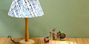 Blue Table Lamp Taper