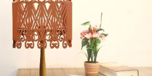 Wooden Jali Lamp