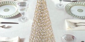 Golden Crystal Christmas Tree