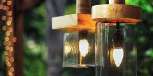 Clear Glass Hanging Lamp