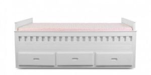 Chaise White Trundle Bed