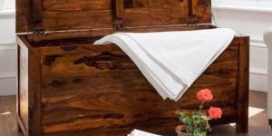 Sheesham Wooden Trunk, Large