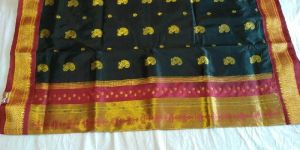Black Banaras Silk Saree