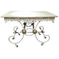 Cast Iron French Baker's Pastry Table