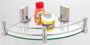 Elegant Corner Glass Shelf