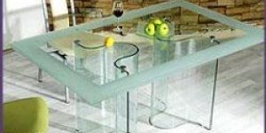 Curve Glass Dinning Table