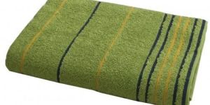 (450 GSM) Lushomes Green Ultra Soft Men Bath Towel