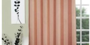 Lushomes Stripes Adorable Light Brown Door Curtain