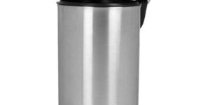 Stainless Steel Foot Operated Silver Dustbins