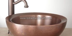 1002 Casalina Hammered Copper Vessel Sink
