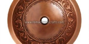 1005 Sunflower Double Wall Copper Vessel Sink