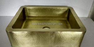 4005 Rectangle Counter Brass Kitchen Sink