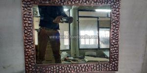 6001 Rectangular Stone Design Copper Mirror