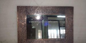 6005 Rectangular Hammered Copper Mirror