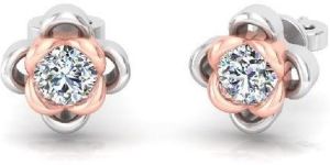 14kt White Gold Diamond Stud Earrings