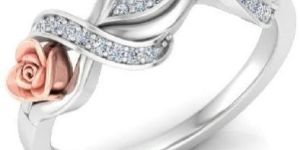White Gold Diamond Designer Engagement Ring