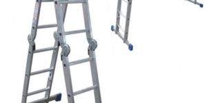 Blue Aluminium Foldable Ladder