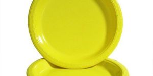 Yellow Food Grade Reusable Plastic Plate