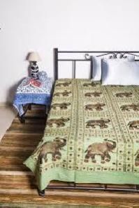 Silk Bedspreads with Elephant Patches