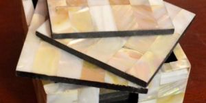 TEA COASTER - MOTHER OF PEARL 2