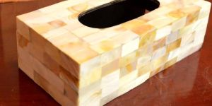 TISSUE PAPER HOLDER -MOTHER OF PEARL
