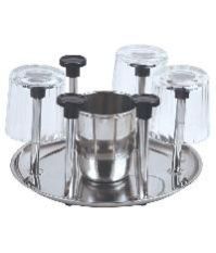 Glass Ans Spoons Stainless Steel Stand