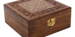Carved Wooden Jewellery Box