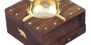 Wooden Ashtray with Drow