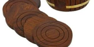 Wooden Coasters Plate