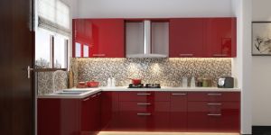Acrylic Modular Kitchen