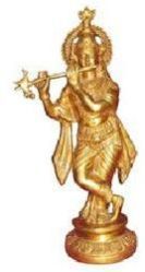 Brass Krishna Statue