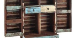 Reclaimed Wooden Wine Cabinet