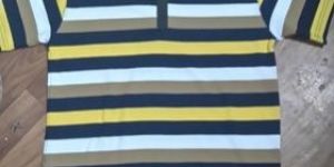 Mens Polo Neck Striped T-Shirts