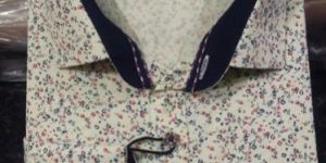 Mens Printed Cotton Formal Shirts