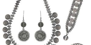 Antique Foliate Coin Set