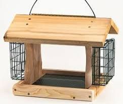Wood Bird Feeder